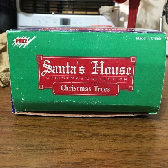 Vintage 3 Piece Jade Porcelain Christmas Tree Set - Picture 9 of 12